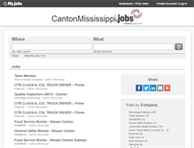 Tablet Screenshot of cantonmississippi.jobs